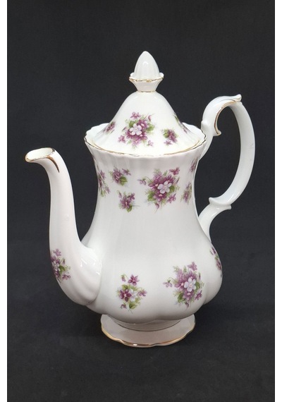 Sweet Violets Porselen Kahve Fincanı Takımı Parçası 1.5 Litre Mor