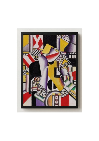 Modern Sanat Léger Bitki Çayı Demliği Çerçevesiz Poster 21x30 Cm A4 Tablo Modern Sanat Ekspresyonizm
