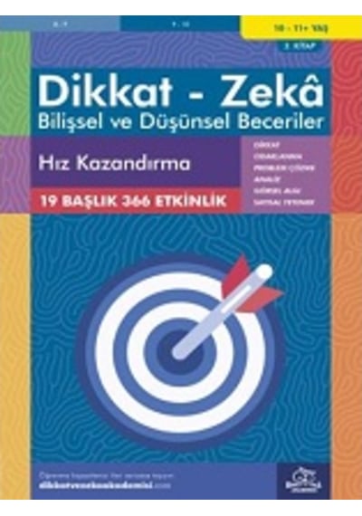 Dikkat Zeka - Bilişsel ve Düşünsel Beceriler 10-11 Yaş Hız Kazandırma 3.Kitap - Alison Primrose - Dikkat ve Zeka Akademisi