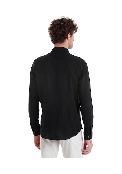 Hatemoğlu Siyah Comfort Fit Düz 100% Pamuk Slim Yaka Uzun Kollu Spor Gömlek 24d190000008 002 Siyah Hatemoğlu Siyah Comfort Fit Düz 100% Pamuk Slim Yaka Uzun Kollu Spor Gömlek 24d190000008 002 Siyah