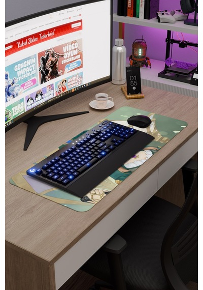 Lisa Genshin Impact Anime Oyuncu V5 - 70x30 Xl Gaming Mouse Pad Fare Altlığı