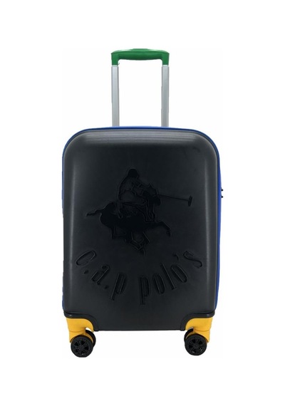 Çanta Yurdu Cap Polo's Polipropilen Orta Boy Valiz Siyah