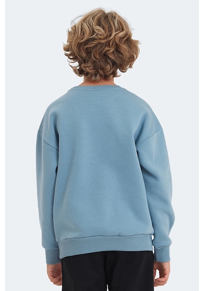 Slazenger Logan 2 Li Set Unisex Çocuk Yeşil - Mavi Sweatshirt Yeşil - Mavi