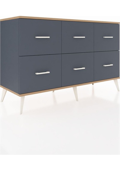 Kronos Konsol 6 Çekmeceli 132x59x83 Antrasit-çam/antrasit Çam/antrasit Kronos Konsol 6 Çekmeceli 132x59x83 Antrasit-çam/antrasit Çam/antrasit