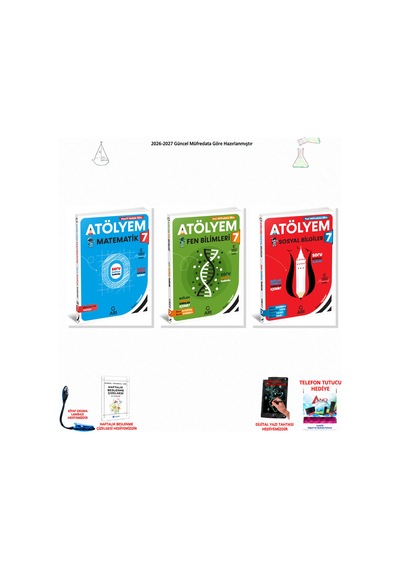 2026-2027 Arı Yayıncılık 7. Sınıf Tüm Dersler 3 Kitap Set Atölyem M-f-s