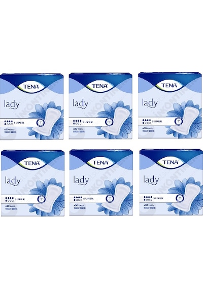 Tena Lady Süper Mesane Pedi 6 x 30'Lu 180 Adet