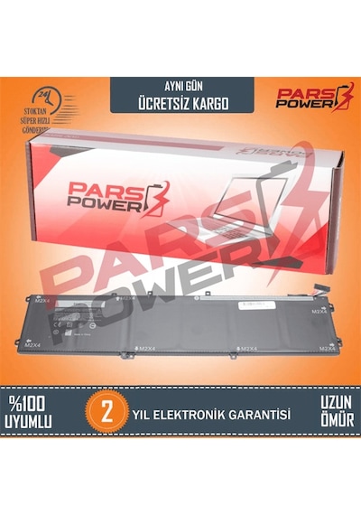 Dell Uyumlu XPS 6GTPY, 62MJV, M7R96 Batarya - Pil (Pars Power) mSata SSD'li Model 6 Hücre 357640