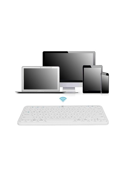 Bt-k95 Bluetooth Bağlantılı Taşınabilir Sessiz Slim Sessiz Klavye Beyaz Telefon Tablet Mac Uyumlu