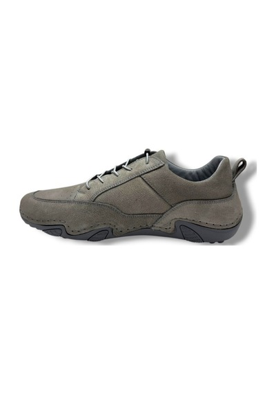 Sayar 362-26 Hakiki Nubuk Deri Comfort Casual Erkek Ayakkabı Gri