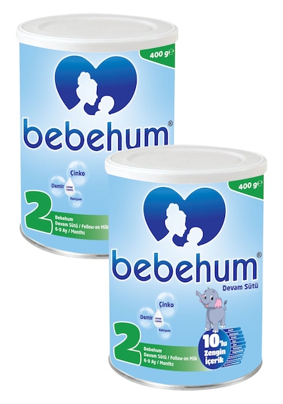 Bebehum 2 Numara Teneke Devam Sütü 6-9 Ay 400 gr x 2 Adet