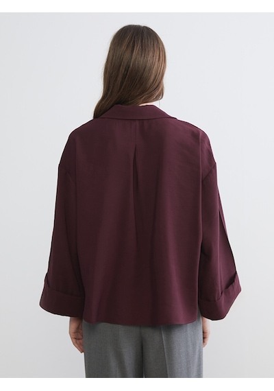 Lcw Vision Mürdüm Oversize Kadın Gömlek