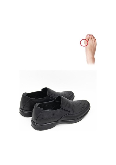 Ceyo 9925-49 Erkek Comfort Ayakkabı - Siyah Siyah