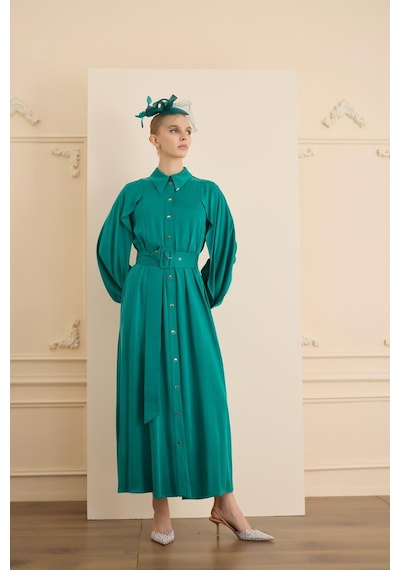 Senna Soleıl Dress Zümrüt Zümrüt