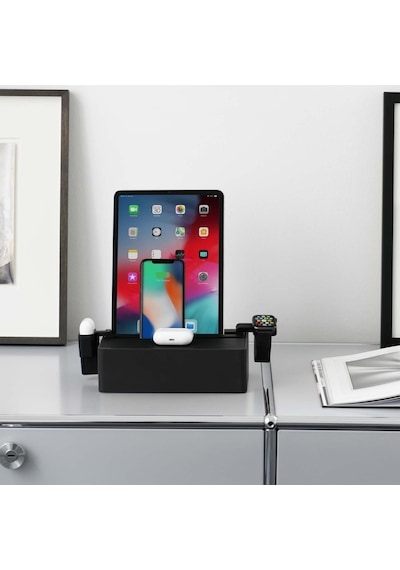 Alldock Wireless Kablosuz Şarj Standı - Siyah