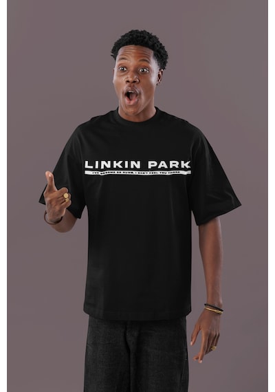 Tasarım Linkin Park In The End Rock Metal Sırt Baskılı Unisex Ove Siyah