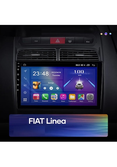 Fiat Linea Android Multimedya 4gb/64gb Carplayli 9 İnc Hd Ips Ekran +kamera  9"