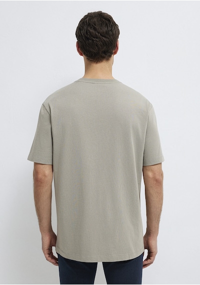 Mavi - Gri Basic Tişört 0613466-70352 Gri
