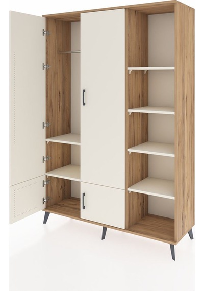 Hyperion Dolap 6 Raflı 4 Kapaklı Tek Askılı 132x44x195 Çam-aytaşı/aytaşı Aytası/aytası Hyperion Dolap 6 Raflı 4 Kapaklı Tek Askılı 132x44x195 Çam-aytaşı/aytaşı Aytası/aytası