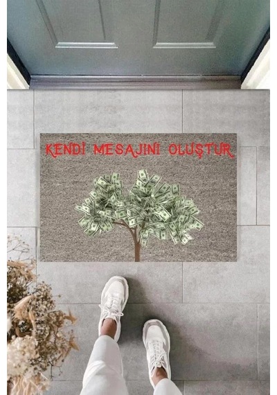 Dijital Baskı Kişiye Özel İç Kapı Dekorasyon Paspas Ps11287 Renkli