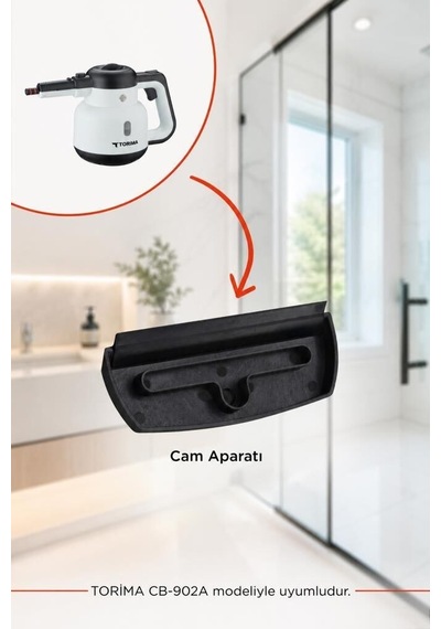 Buharlı Temizleyici Yedek Cam Aparatı Cb902a Pratik Aparat Ayna Başlığı Duşakabin Ucu