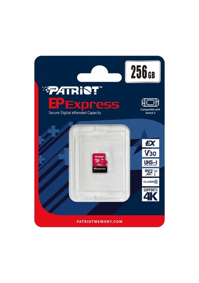 Patriot 256gb Ep Express Micro Sd Hafıza Kartı Pef256gepexmcx Abab74ptr0015