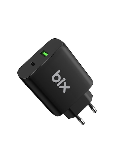 Bix Bx2p65g Gan Pd 65w Type-c Ve Usb-a Qc Çift Portlu Hızlı Şarj
