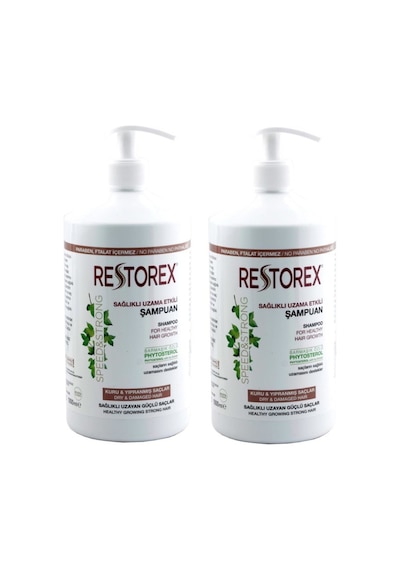Restorex Kuru Yıpranmış Saçlar için Şampuan 2 x 1 L