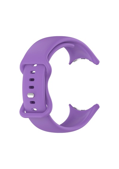 Caseonn Google Pixel Watch 5 41mm Kordon Esnek Spor Silikon Kayış Lila