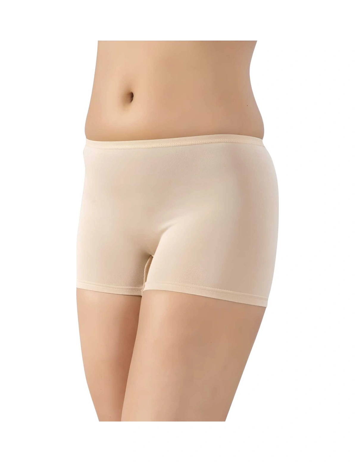 Tezzgelsin Kadın 6'lı Bambu İz Yapmaz Boxer Şort Külot Ten Rengi