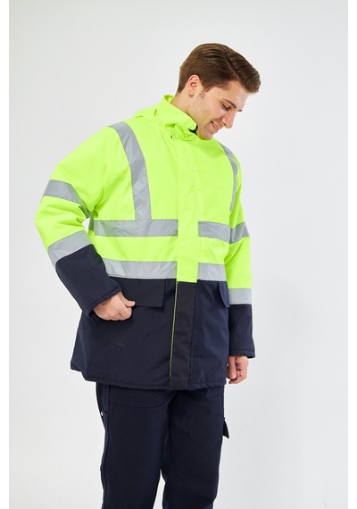 Parka Yeşil Lacivert Sarı