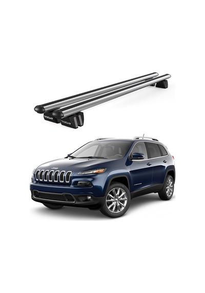 Pençe Jeep Cherokee 2014-2023 Uyumlu Gri Ara Atkı 109cm Port Bagaj Tavan Barı