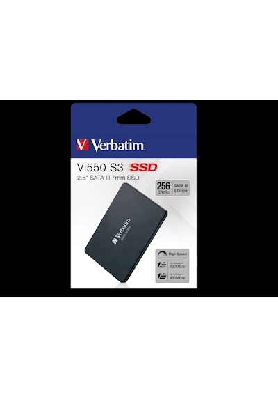 Verbatım 49351 - 256gb Vı550 S3 2.5'' Sata Ssd Okuma 550mb/sn. - Yazma 460mb/sn.