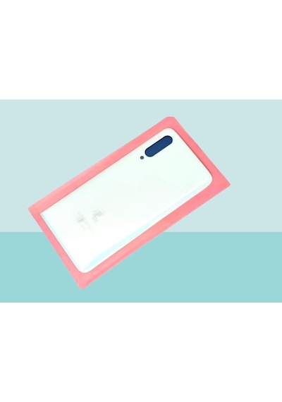 Tkgz - Xiaomi Mi 9 Arka Kapak Batarya Kapağı - Beyaz Çok Renkli