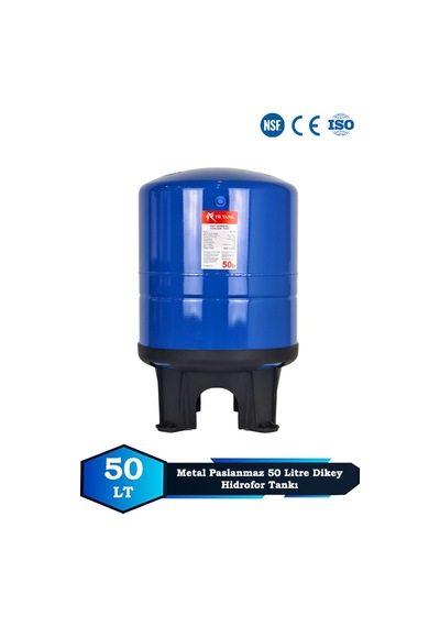 Sumarkt Trtank Profesyonel 50 Litre Dikey Ayaklı Nsf Membranlı Hidrofor Genleşme Tankı