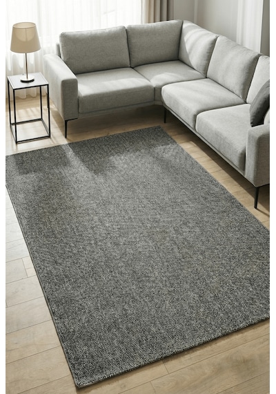 Naturel Bukleli Halı Gri Halı Salon Halısı Mutfak Halısı Yolluk Oeko-tex Sertifikalı Silinebilir