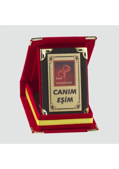 Canım Csmtex - 67 Eşim Plaketi-kırmızı Çok Renkli