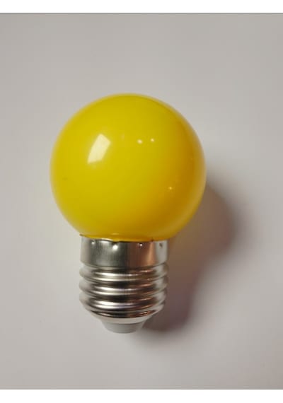 Ecolite Led Color G45 Sarı 1w E27 Gece Lambası 3'lü Paket