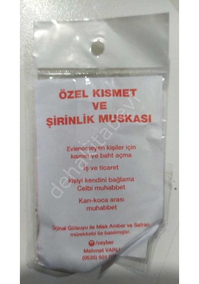Özel Kısmet Ve Şirinlik Muskası