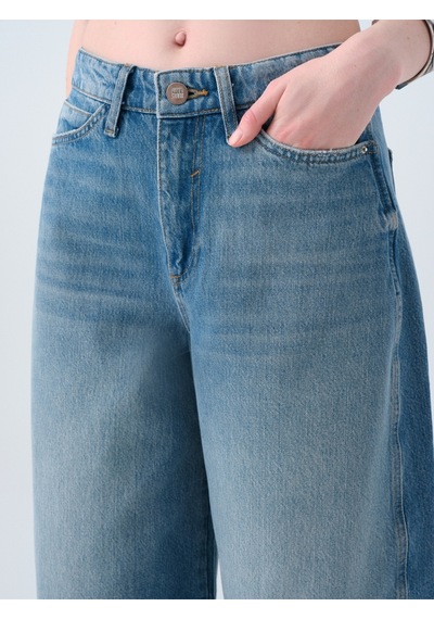 Horse Baggy Fit Kadın Pantolon Denim