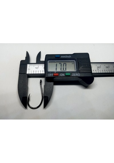 Powerex Chinu With Ring Tırnaklı 2/0 no. Delikli Paslanmaz Black