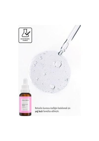 Maruderm Retinol%0.5 Cilt Yenileyici Bakım Serumu Besleyici Bitkisel Yağlar & Seramid İle İnce Çizgi Karşıtı Yüz Serumu, 30 Ml