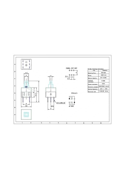 Ic-199 6 Pinli Bacaklı Yaylı Push Buton 8x8mm