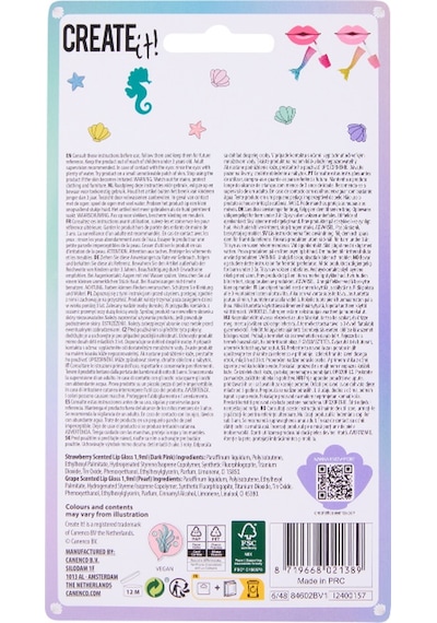Create It Dudak Parlatıcısı Seti - Pembe Mor - Mermaid