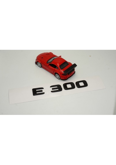 E 300 Bagaj Parlak Siyah ABS 3M 3D Yazı Logo