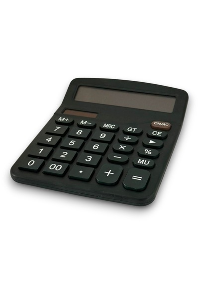 Dx-837b Güneş Enerjili Ve Pilli Siyah Hesap Makinesi 12 Haneli - 1 Adet Siyah