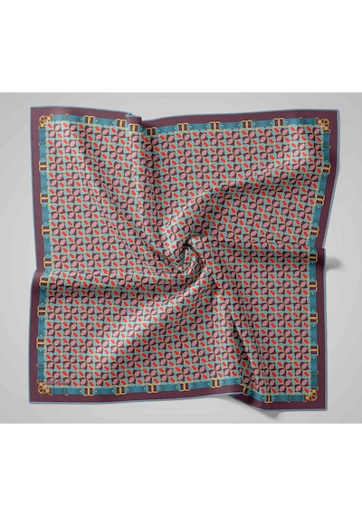 Silk Home Twill İpek Eşarp 11481-02 Koyu Mor, Bebe Mavi, Mercan, Sarı, Tozpembe