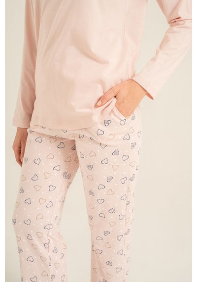 Rolypoly Anne Kız Who Needs A Hug Pembe Uzun Kol Pijama Takım Rp3902-a-v1 Rp3902-a-v1