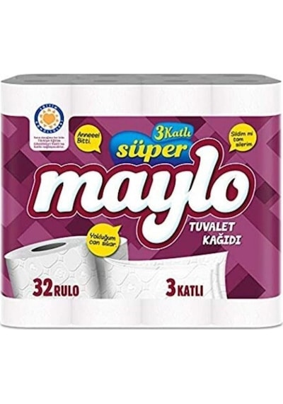 Maylo 32'Li Tuvalet Kağıdı 3 Katlı Tuvalet