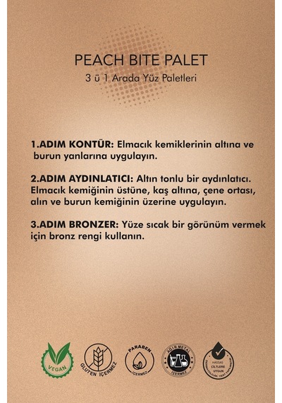 Farmasi Peach Bite Kontür Paleti 3'lü