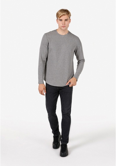 Colin's Colins Gri Erkek Tshirt U.kol Cl1072310 Q1.v2 Gra Gri